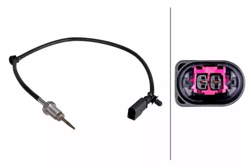 Sensor, Abgastemperatur HELLA 6PT 358 226-641)