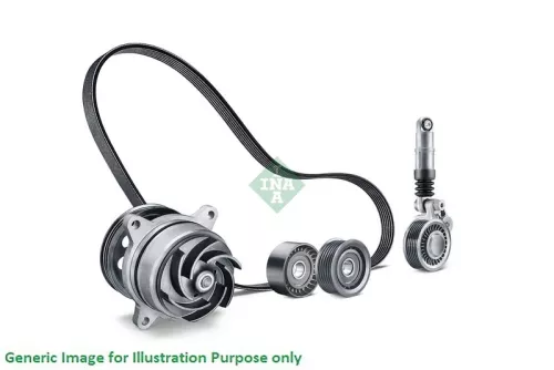 Water Pump + V-ribbed Belt Kit Schaeffler INA 529 0340 30)