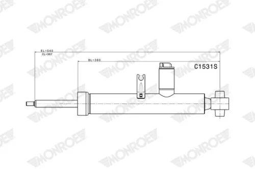 Shock Absorber MONROE C1531S)
