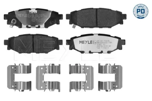 Brake Pad Set, disc brake MEYLE 025 242 7114/PD)