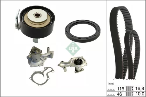 Water Pump & Timing Belt Kit Schaeffler INA 530 0961 30)