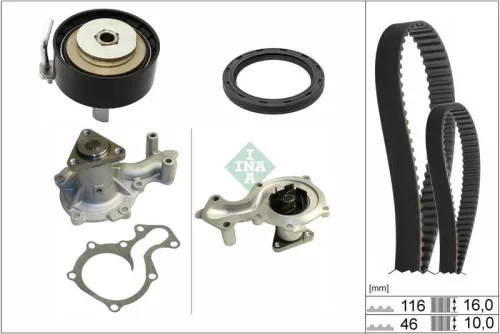 Water Pump & Timing Belt Kit Schaeffler INA 530 0958 30)